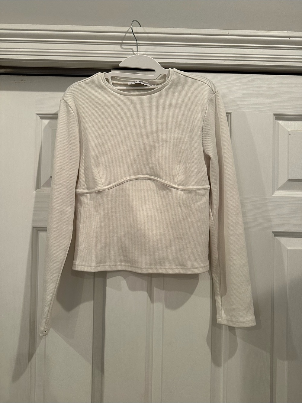 Petal&Pup Women's Long-Sleeve Off-White Top